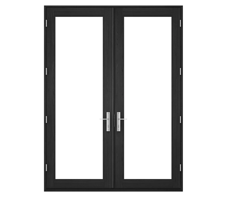 Pella Reserve Contemporary Wood Hinged Patio Door in Lake Geneva